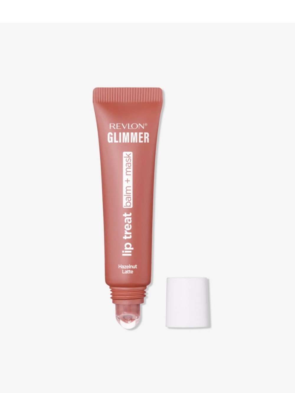 Revlon Glimmer Lip Treat Balm + Mask in Hazelnut Latte (Pinkish Brown)